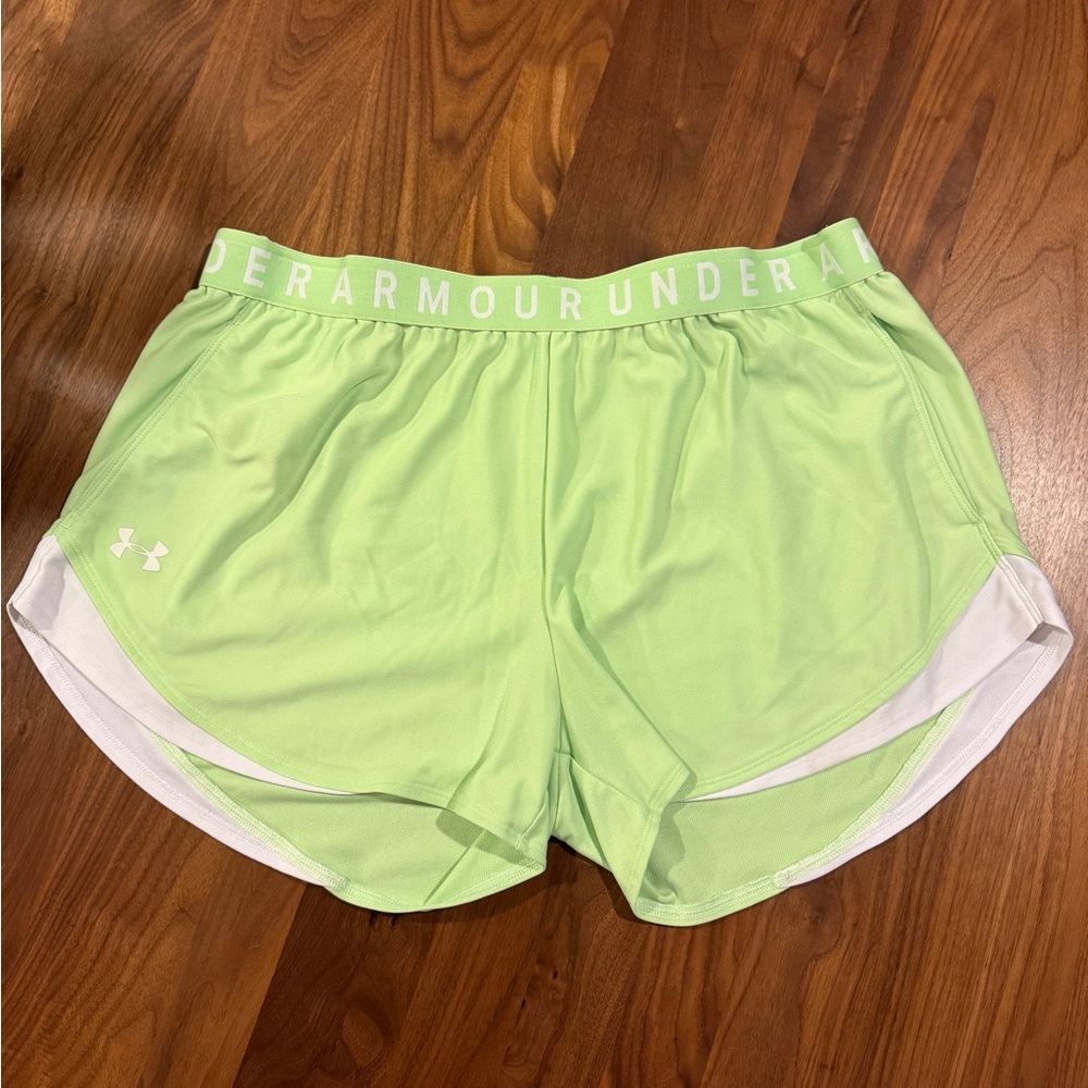 Under Armour Lime Green Running Shorts